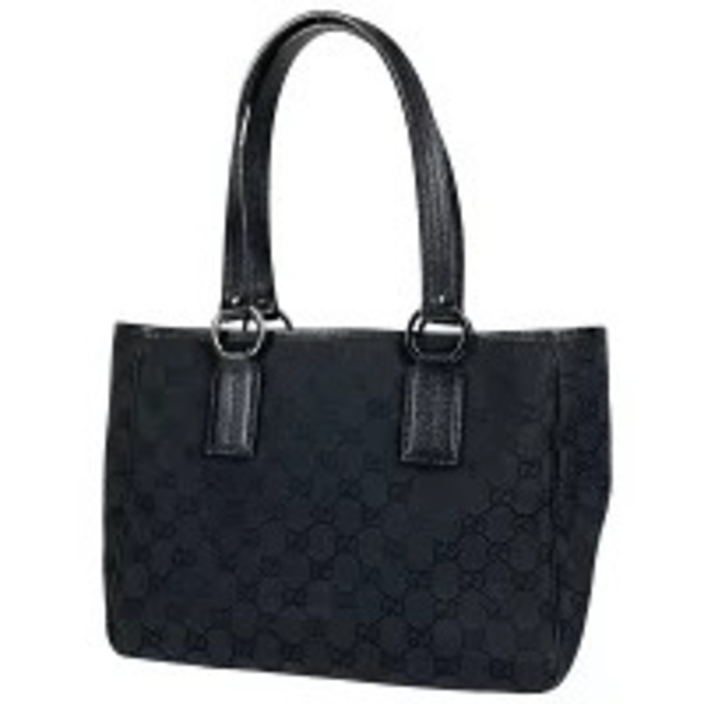 Gucci GG handbag tote bag canvas black